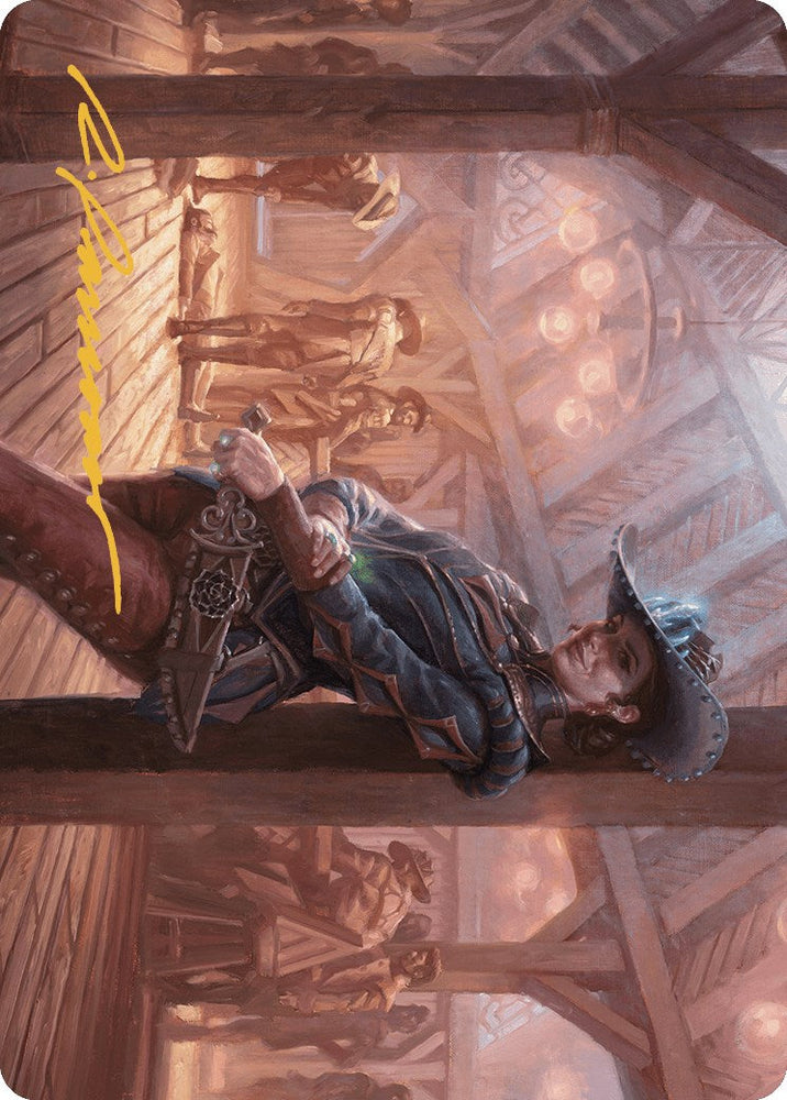 Marchesa, Dealer of Death Art Card (Gold-Stamped Signature) [Outlaws of Thunder Junction Art Series] Magic: The Gathering