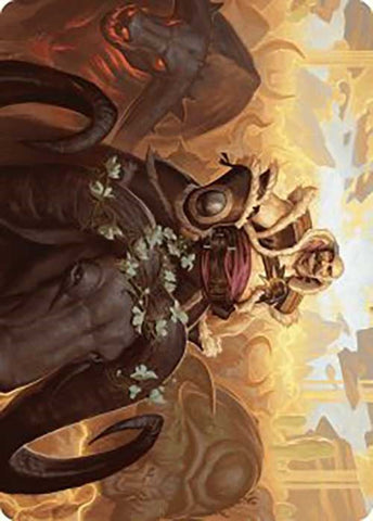 Bruse Tarl, Roving Rancher Art Card [Outlaws of Thunder Junction Art Series] Magic: The Gathering