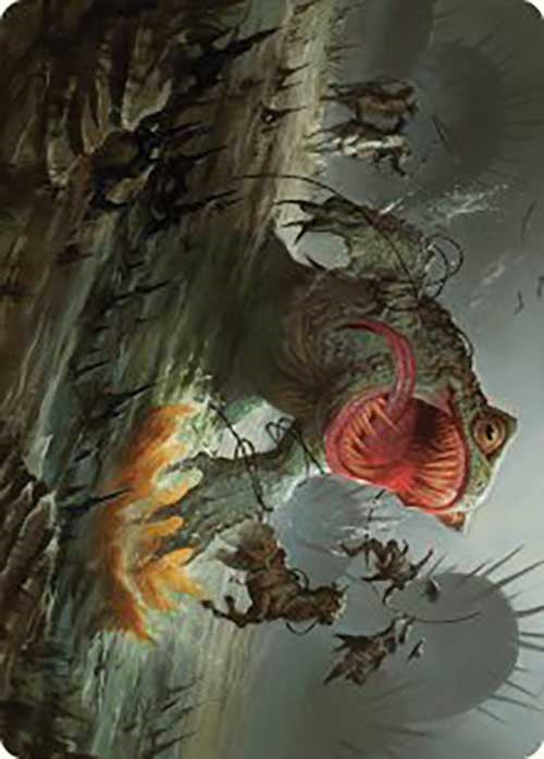 The Gitrog, Ravenous Ride Art Card [Outlaws of Thunder Junction Art Series] Magic: The Gathering
