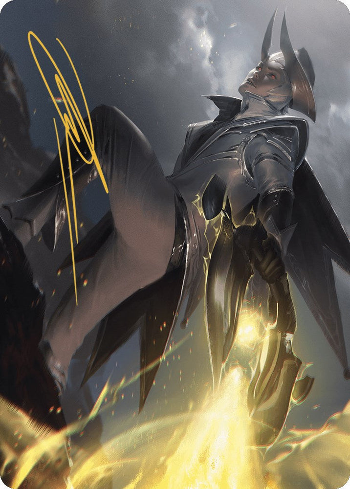 Ruthless Lawbringer Art Card (Gold-Stamped Signature) [Outlaws of Thunder Junction Art Series] Magic: The Gathering