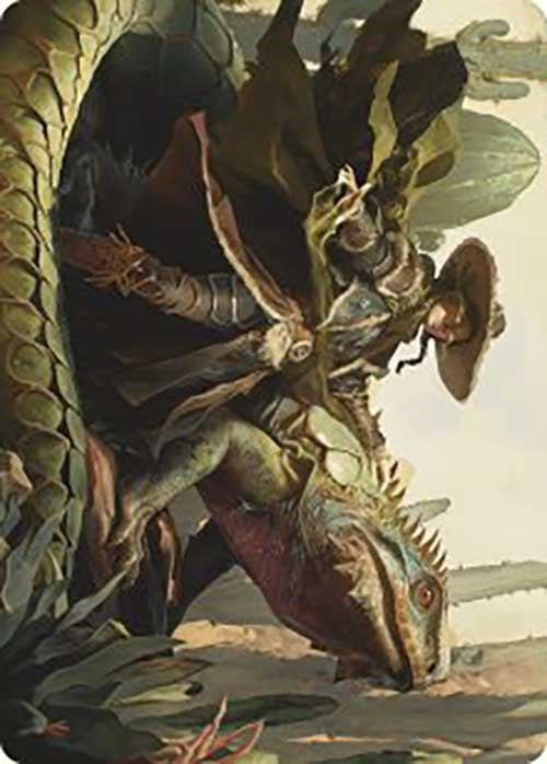 Outcaster Trailblazer Art Card [Outlaws of Thunder Junction Art Series] Magic: The Gathering