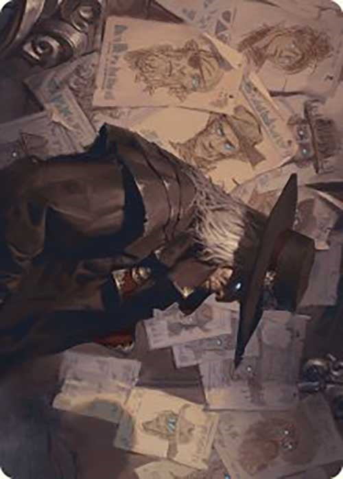 Lazav, Familiar Stranger Art Card [Outlaws of Thunder Junction Art Series] Magic: The Gathering
