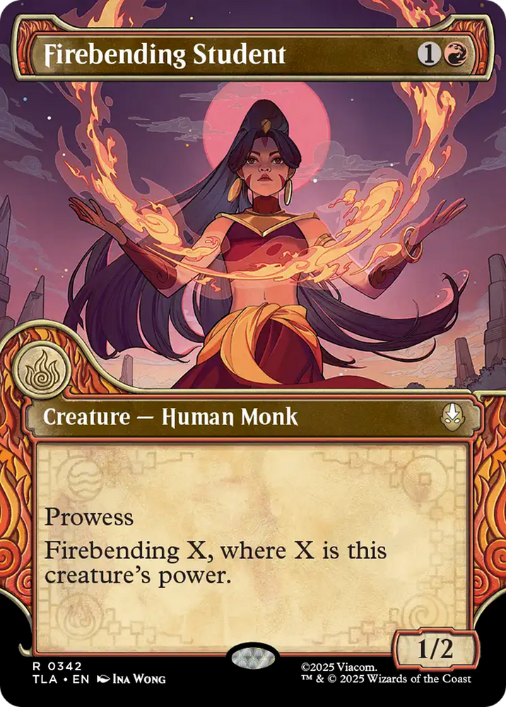 Firebending Student (Showcase) [Avatar: The Last Airbender] Magic: The Gathering