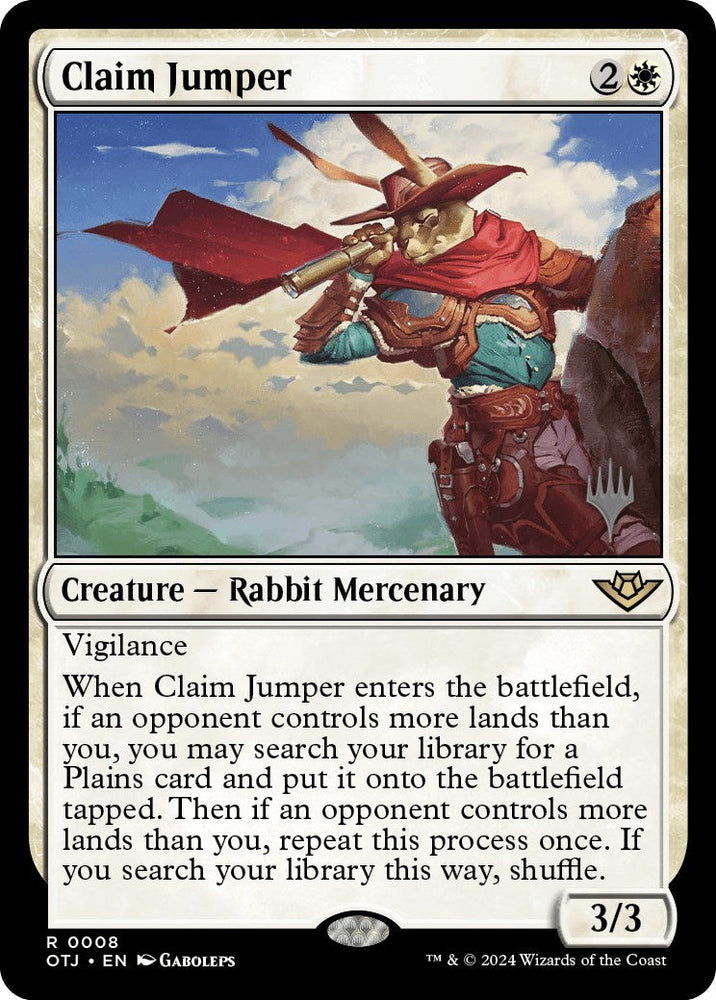 Claim Jumper (Promo Pack) [Outlaws of Thunder Junction Promos] Magic: The Gathering
