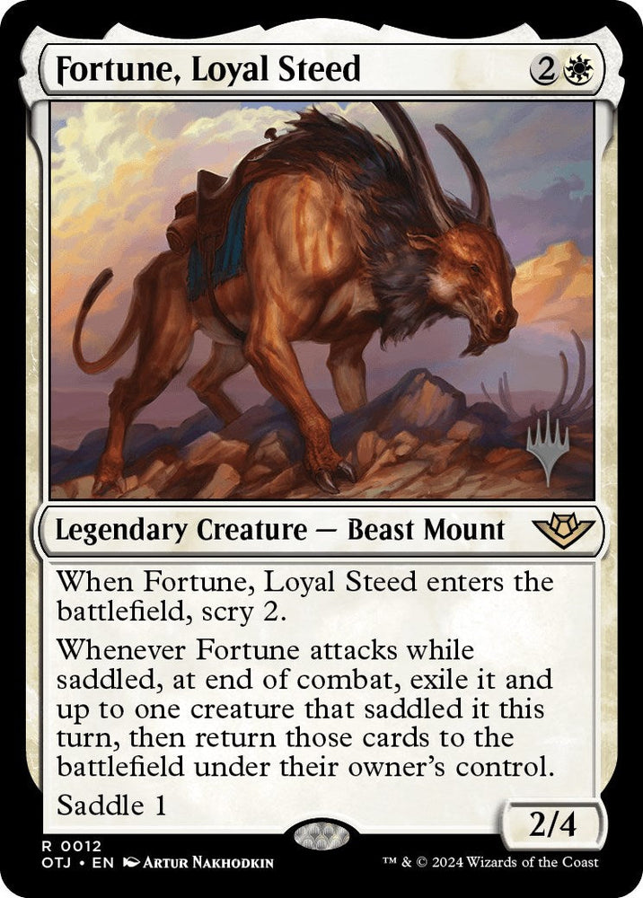 Fortune, Loyal Steed (Promo Pack) [Outlaws of Thunder Junction Promos] Magic: The Gathering