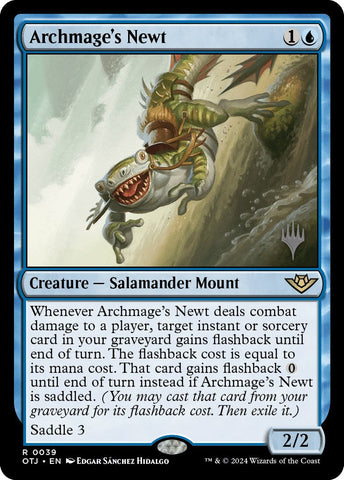 Archmage's Newt (Promo Pack) [Outlaws of Thunder Junction Promos] Magic: The Gathering