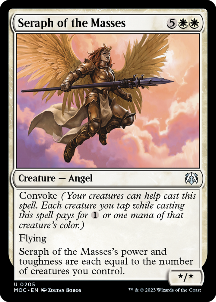 Seraph of the Masses [March of the Machine Commander] Magic: The Gathering
