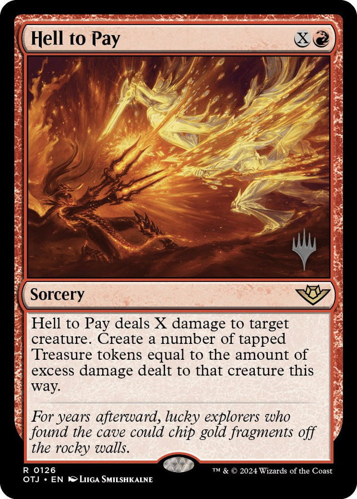 Hell to Pay (Promo Pack) [Outlaws of Thunder Junction Promos] Magic: The Gathering