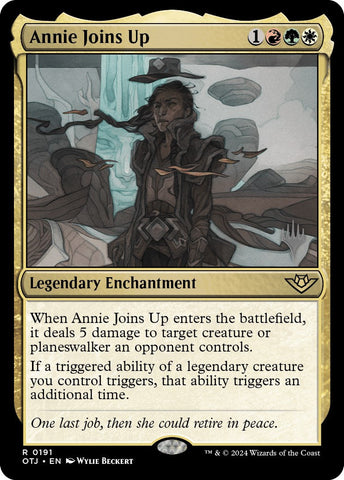 Annie Joins Up (Promo Pack) [Outlaws of Thunder Junction Promos] Magic: The Gathering