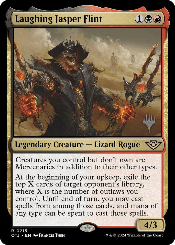 Laughing Jasper Flint (Promo Pack) [Outlaws of Thunder Junction Promos] Magic: The Gathering
