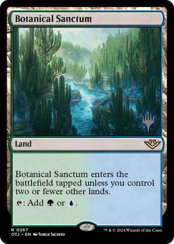 Botanical Sanctum (Promo Pack) [Outlaws of Thunder Junction Promos] Magic: The Gathering