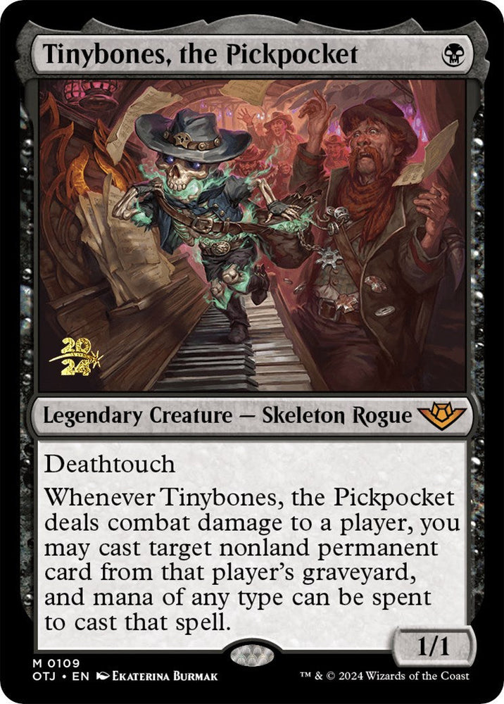 Tinybones, the Pickpocket [Outlaws of Thunder Junction Prerelease Promos] Magic: The Gathering