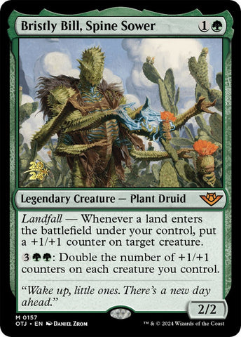 Bristly Bill, Spine Sower [Outlaws of Thunder Junction Prerelease Promos] Magic: The Gathering