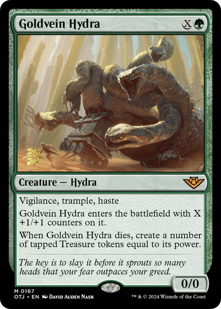 Goldvein Hydra [Outlaws of Thunder Junction Prerelease Promos] Magic: The Gathering