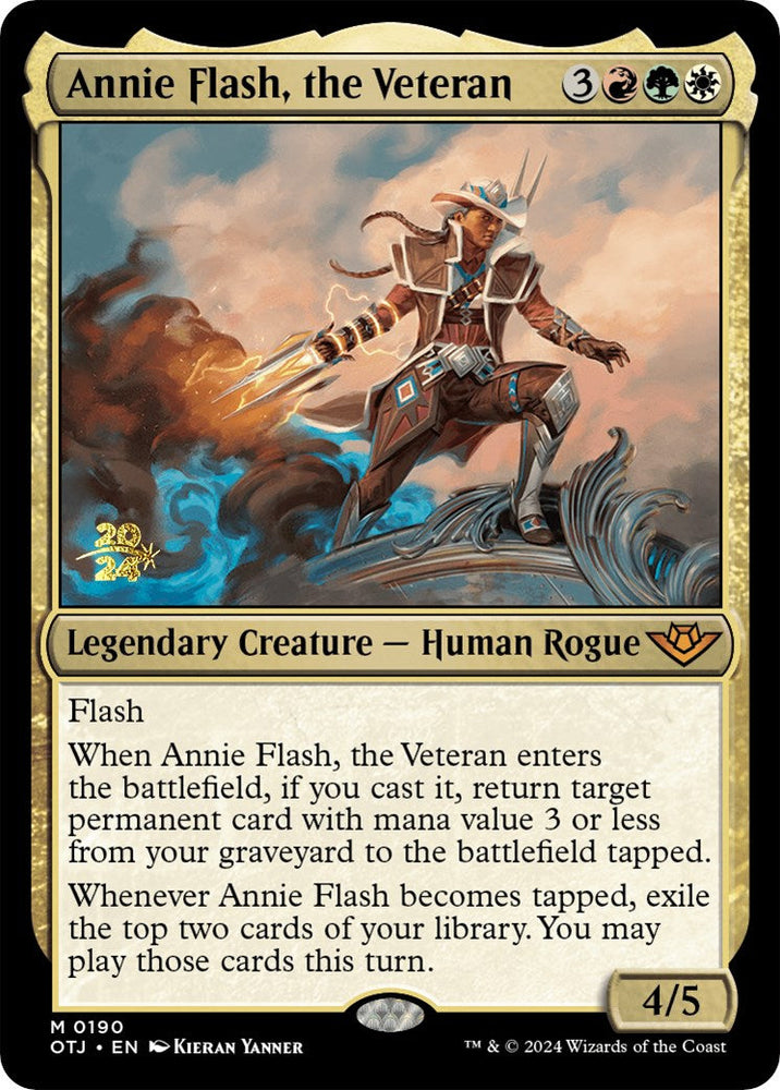 Annie Flash, the Veteran [Outlaws of Thunder Junction Prerelease Promos] Magic: The Gathering