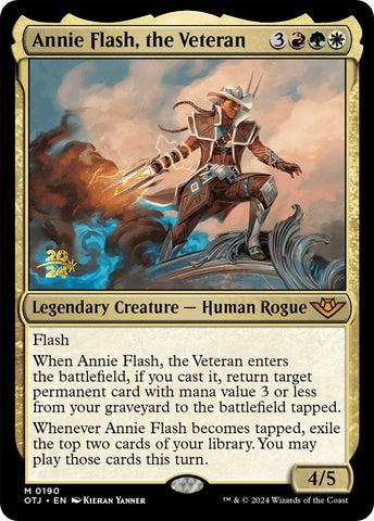 Annie Flash, the Veteran [Outlaws of Thunder Junction Prerelease Promos] Magic: The Gathering