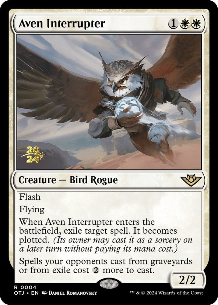 Aven Interrupter [Outlaws of Thunder Junction Prerelease Promos] Magic: The Gathering