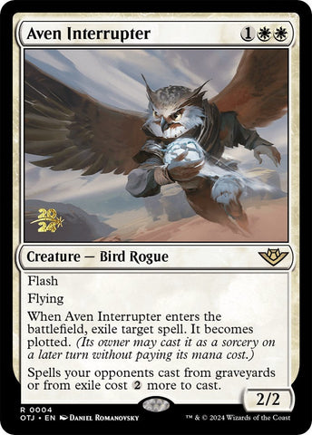 Aven Interrupter [Outlaws of Thunder Junction Prerelease Promos] Magic: The Gathering