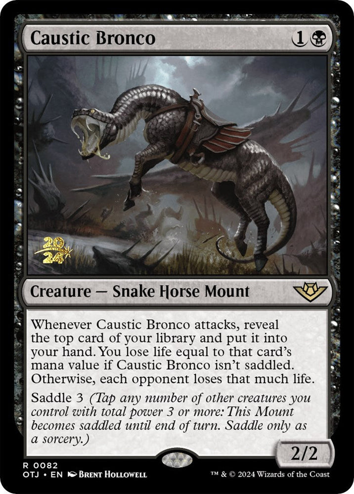 Caustic Bronco [Outlaws of Thunder Junction Prerelease Promos] Magic: The Gathering
