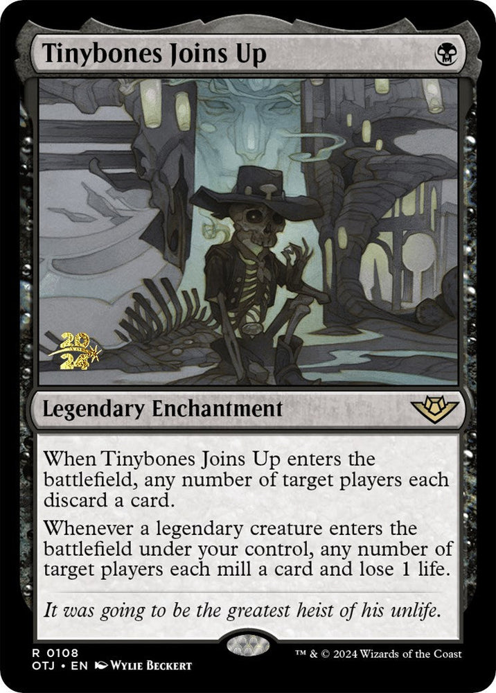 Tinybones Joins Up [Outlaws of Thunder Junction Prerelease Promos] Magic: The Gathering