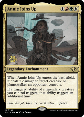 Annie Joins Up [Outlaws of Thunder Junction Prerelease Promos] Magic: The Gathering