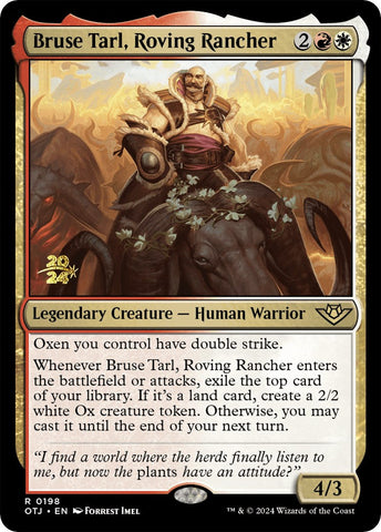 Bruse Tarl, Roving Rancher [Outlaws of Thunder Junction Prerelease Promos] Magic: The Gathering