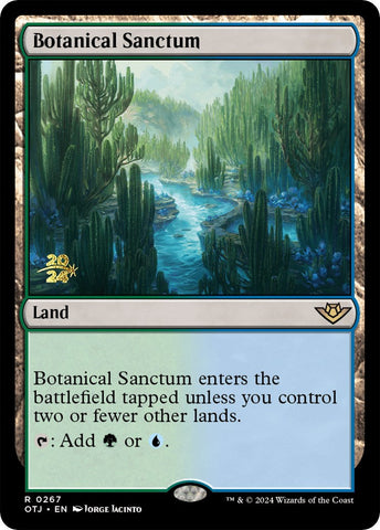 Botanical Sanctum (OTJ) [Outlaws of Thunder Junction Prerelease Promos] Magic: The Gathering