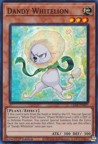 Dandy Whitelion [LEDE-EN097] Super Rare