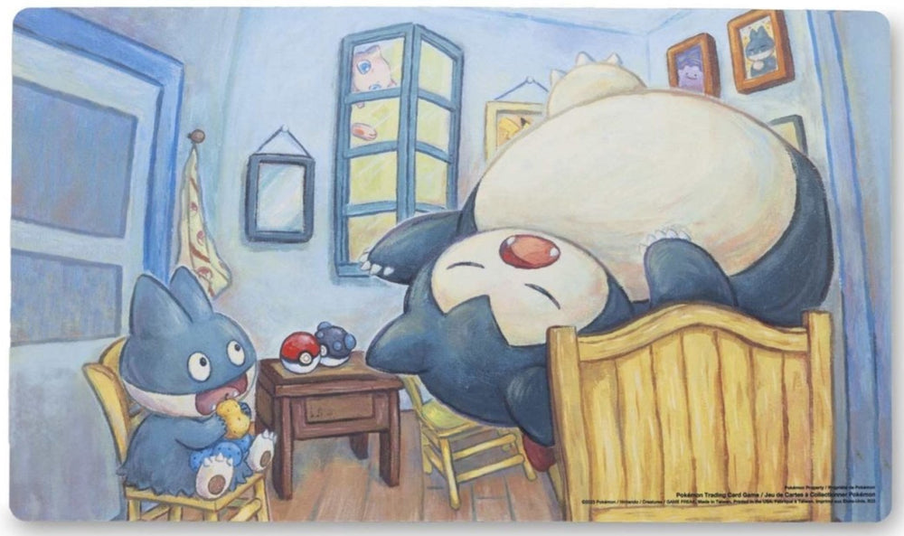 Playmat - Munchlax & Snorlax Inspired by The Bedroom Playmat (Pokemon Center × Van Gogh Museum) Pokémon