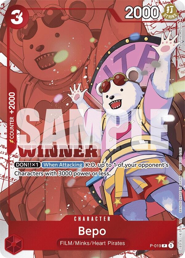Bepo (Winner Pack Vol. 7) [One Piece Promotion Cards] Bandai