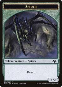 Spider // Spirit Double-Sided Token [Modern Horizons Tokens] Magic: The Gathering