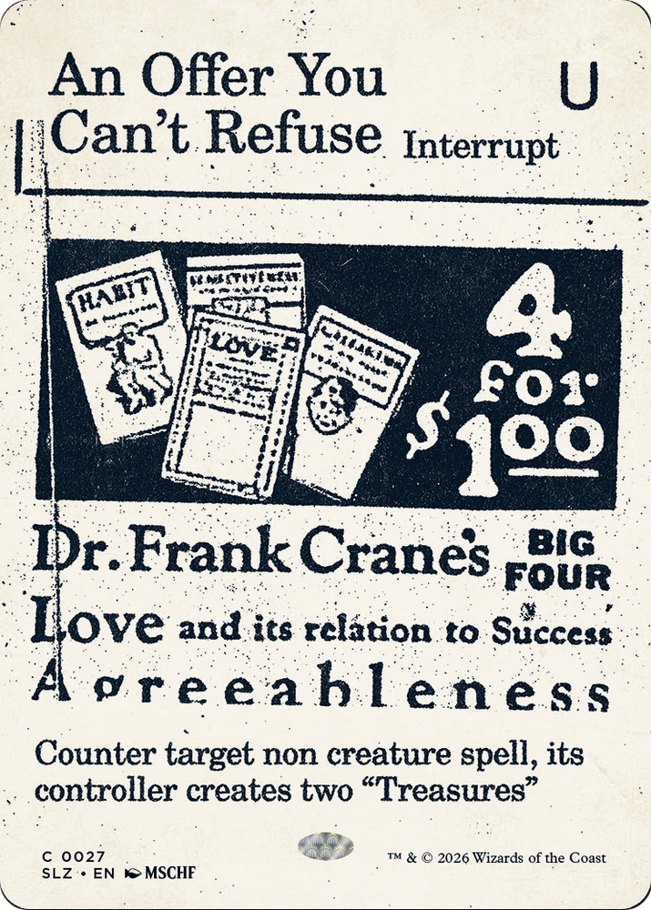 An Offer You Can't Refuse (0027) [Secret Lair x MSCHF: The Zeta Set] Magic: The Gathering