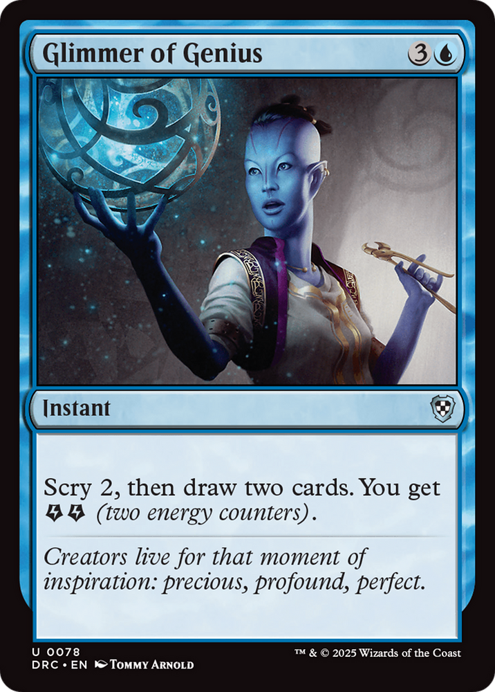 Glimmer of Genius [Aetherdrift Commander] Magic: The Gathering