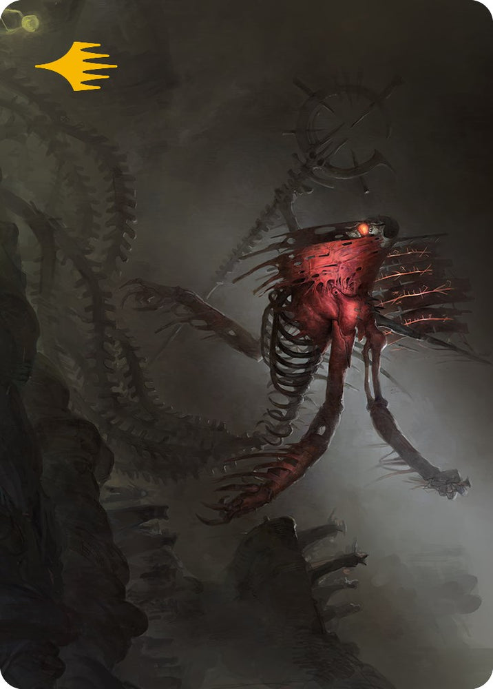 Drivnod, Carnage Dominus Art Card (Gold-Stamped Signature) [Phyrexia: All Will Be One Art Series] Magic: The Gathering