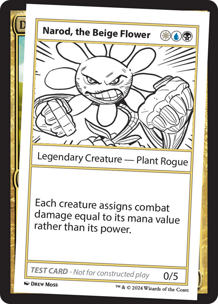 Narod, the Beige Flower [Mystery Booster 2 Playtest Cards] Magic: The Gathering