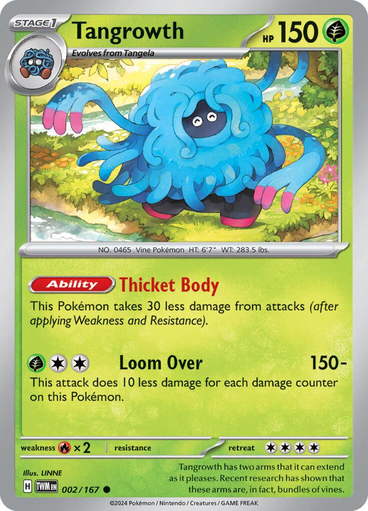 Tangrowth (002/167) [Scarlet & Violet: Twilight Masquerade] Pokémon