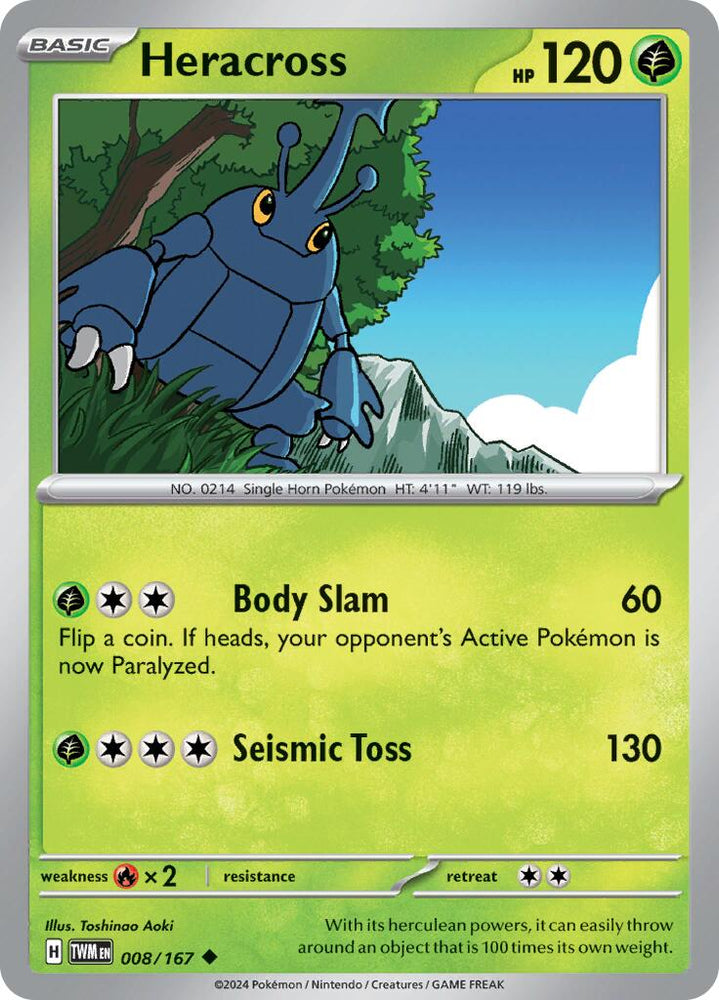 Heracross (008/167) [Scarlet & Violet: Twilight Masquerade] Pokémon