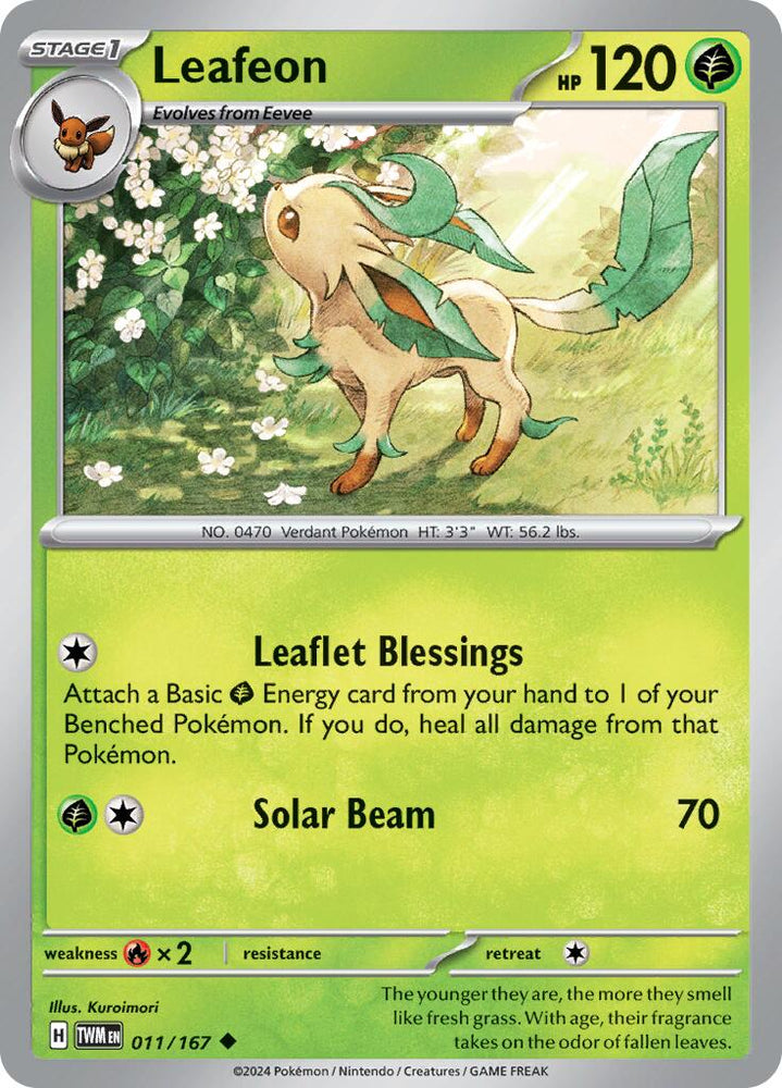 Leafeon (011/167) [Scarlet & Violet: Twilight Masquerade] Pokémon