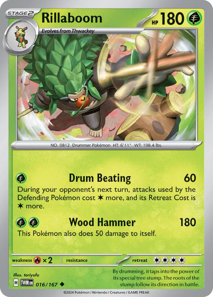 Rillaboom (016/167) [Scarlet & Violet: Twilight Masquerade] Pokémon