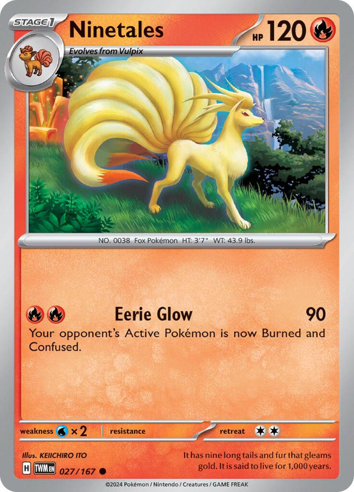 Ninetales (027/167) [Scarlet & Violet: Twilight Masquerade] Pokémon