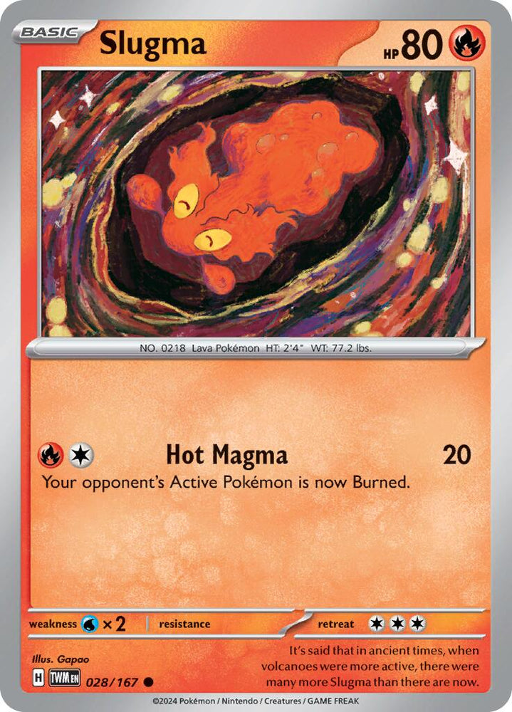 Slugma (028/167) [Scarlet & Violet: Twilight Masquerade] Pokémon