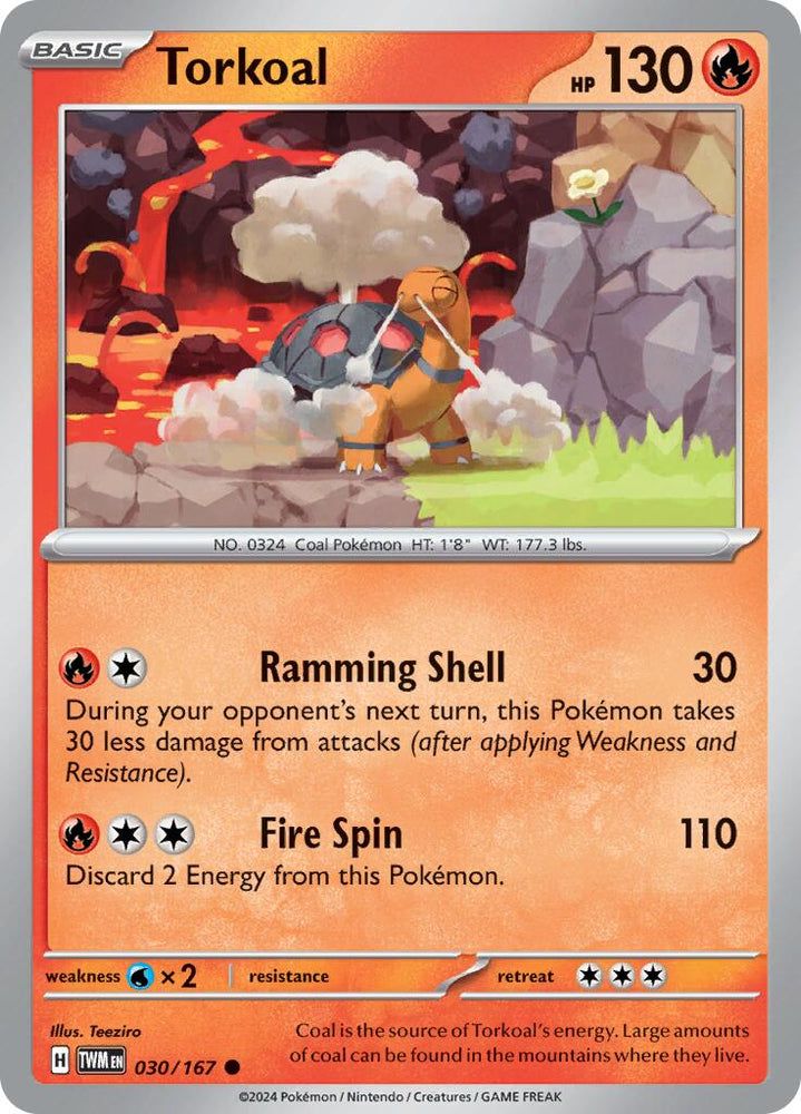 Torkoal (030/167) [Scarlet & Violet: Twilight Masquerade] Pokémon