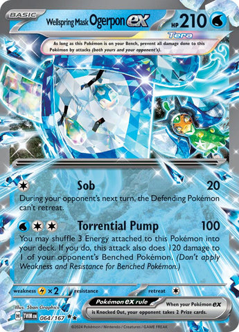 Wellspring Mask Ogerpon ex (064/167) [Scarlet & Violet: Twilight Masquerade] Pokémon
