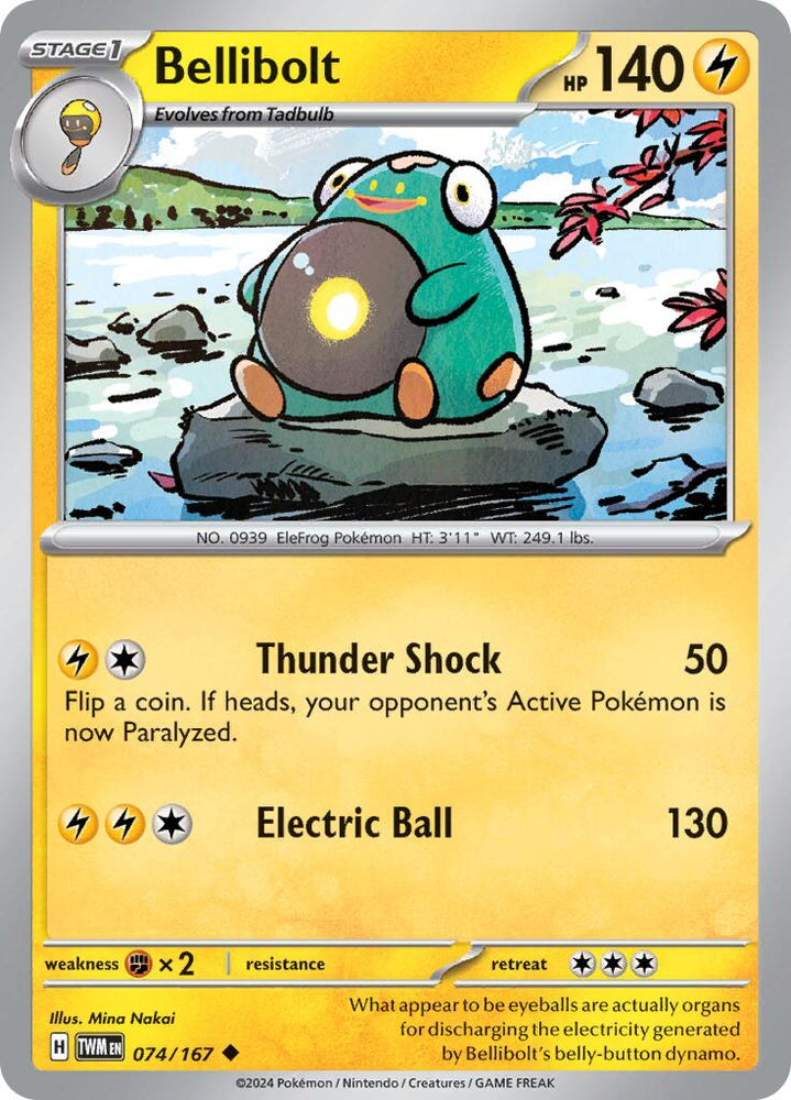 Bellibolt (074/167) [Scarlet & Violet: Twilight Masquerade] Pokémon