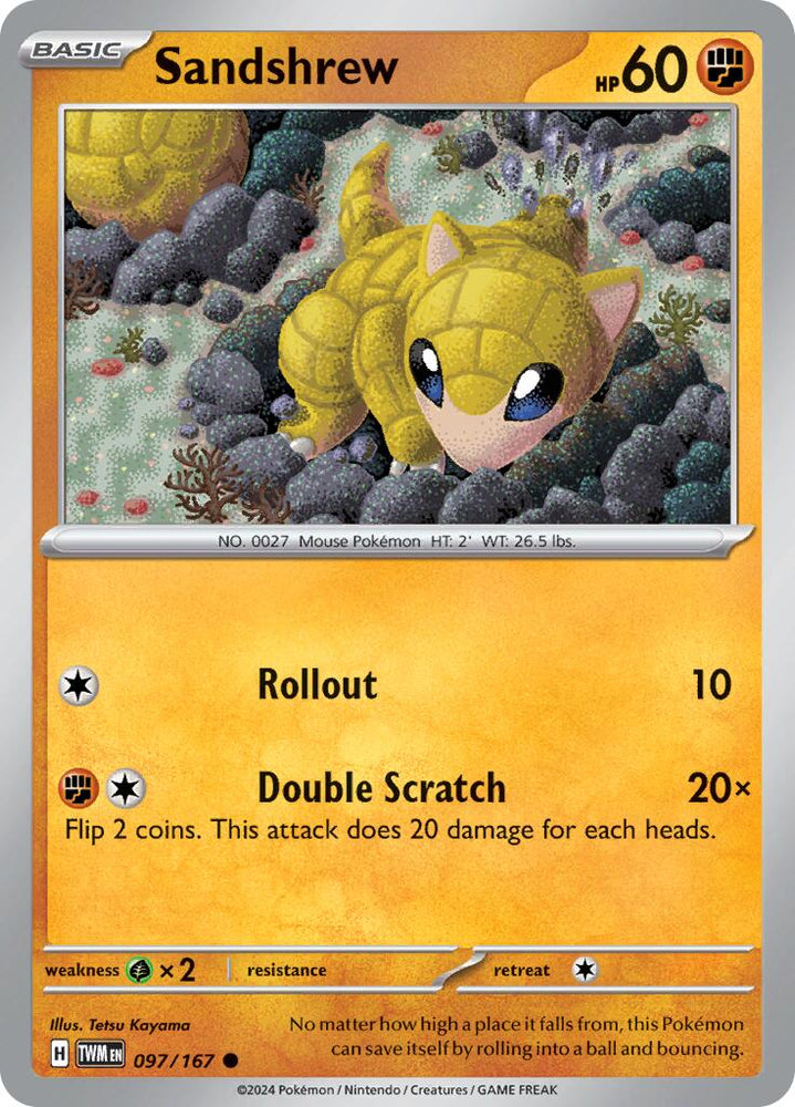 Sandshrew (097/167) [Scarlet & Violet: Twilight Masquerade] Pokémon