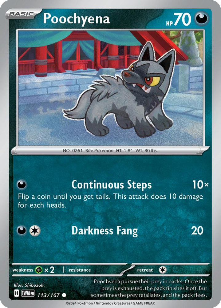 Poochyena (113/167) [Scarlet & Violet: Twilight Masquerade] Pokémon