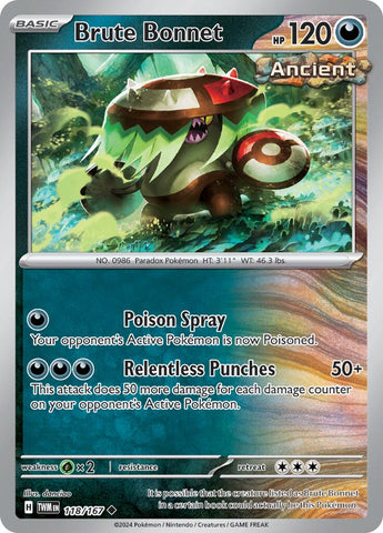 Brute Bonnet (118/167) [Scarlet & Violet: Twilight Masquerade] Pokémon