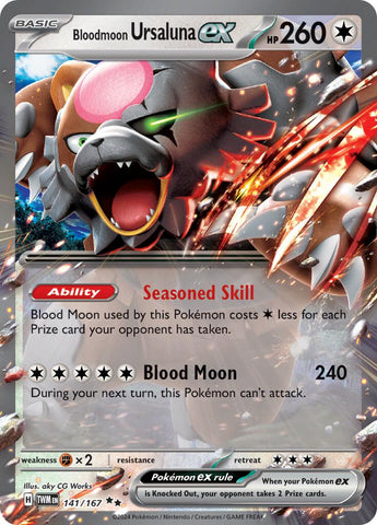 Bloodmoon Ursaluna ex (141/167) [Scarlet & Violet: Twilight Masquerade] Pokémon