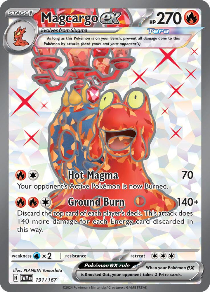 Magcargo ex (191/167) [Scarlet & Violet: Twilight Masquerade] Pokémon