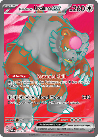Bloodmoon Ursaluna ex (202/167) [Scarlet & Violet: Twilight Masquerade] Pokémon